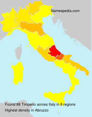 Surname Timperio in Italy Surname Timperio in Italy