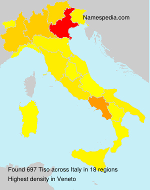 Surname Tiso in Italy Surname Tiso in Italy