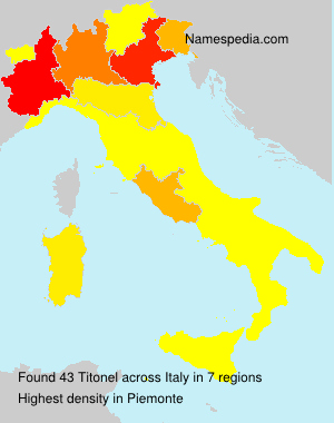 Surname Titonel in Italy Surname Titonel in Italy