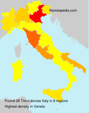 Surname Titoni in Italy Surname Titoni in Italy