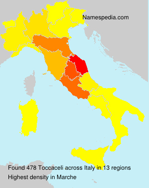 Surname Toccaceli in Italy Surname Toccaceli in Italy