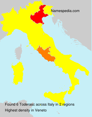 Surname Toderasc in Italy Surname Toderasc in Italy