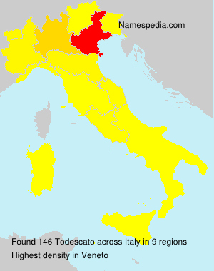 Surname Todescato in Italy Surname Todescato in Italy