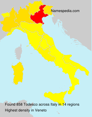 Surname Todesco in Italy Surname Todesco in Italy
