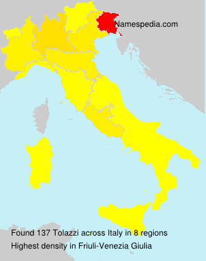 Surname Tolazzi in Italy Surname Tolazzi in Italy