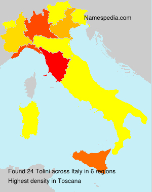 Surname Tolini in Italy Surname Tolini in Italy
