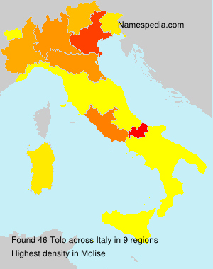 Surname Tolo in Italy Surname Tolo in Italy