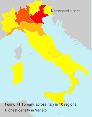 Surname Tomaini in Italy