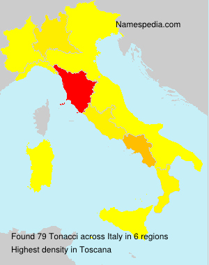 Surname Tonacci in Italy Surname Tonacci in Italy