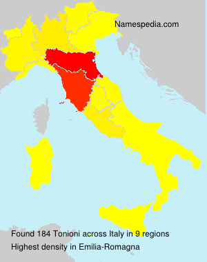 Surname Tonioni in Italy Surname Tonioni in Italy