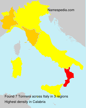 Surname Tonnera in Italy Surname Tonnera in Italy