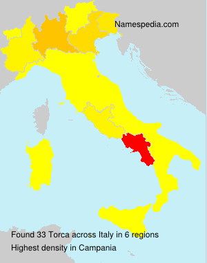 Surname Torca in Italy Surname Torca in Italy
