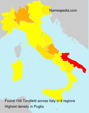 Surname Torchetti in Italy Surname Torchetti in Italy