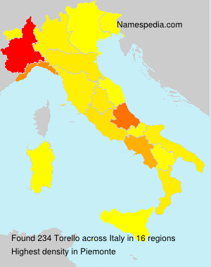 Surname Torello in Italy Surname Torello in Italy