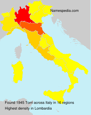 Surname Torri in Italy Surname Torri in Italy