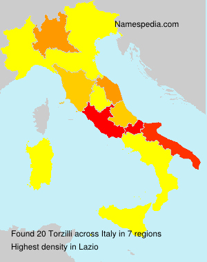 Surname Torzilli in Italy Surname Torzilli in Italy