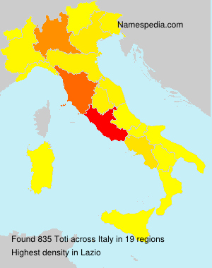 Surname Toti in Italy Surname Toti in Italy