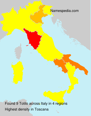 Surname Totilo in Italy Surname Totilo in Italy