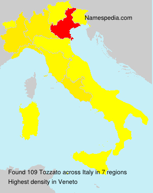 Surname Tozzato in Italy Surname Tozzato in Italy