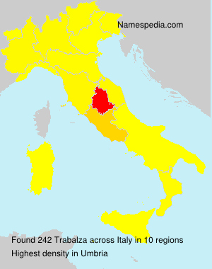 Surname Trabalza in Italy Surname Trabalza in Italy