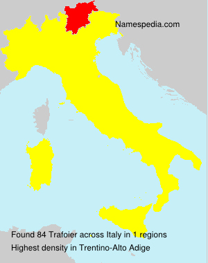 Surname Trafoier in Italy Surname Trafoier in Italy