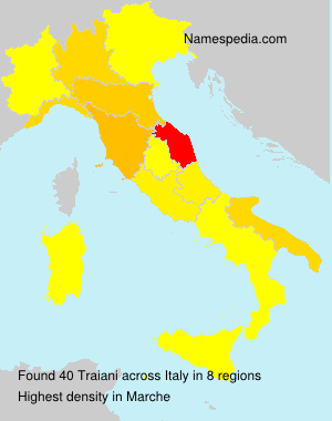 Surname Traiani in Italy Surname Traiani in Italy