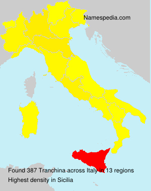 Surname Tranchina in Italy Surname Tranchina in Italy