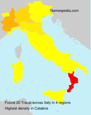 Surname Trausi in Italy