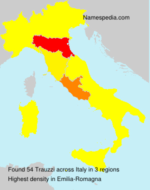 Surname Trauzzi in Italy Surname Trauzzi in Italy