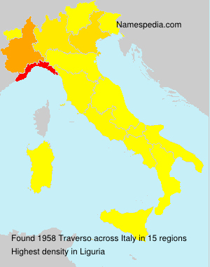 Surname Traverso in Italy Surname Traverso in Italy