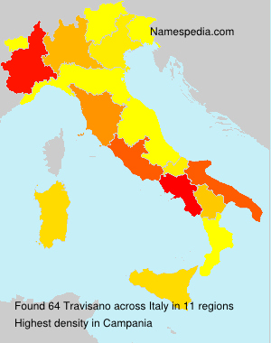 Surname Travisano in Italy Surname Travisano in Italy