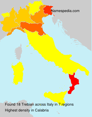 Surname Trebian in Italy Surname Trebian in Italy