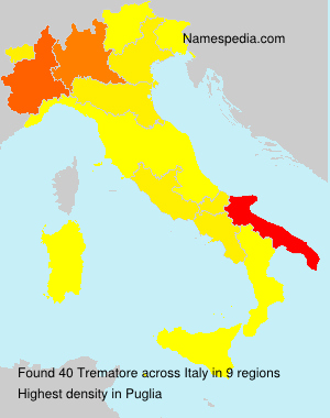 Surname Trematore in Italy Surname Trematore in Italy