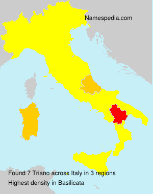 Surname Triano in Italy Surname Triano in Italy