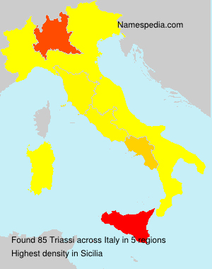 Surname Triassi in Italy Surname Triassi in Italy