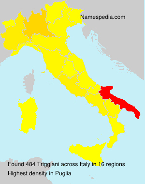Surname Triggiani in Italy