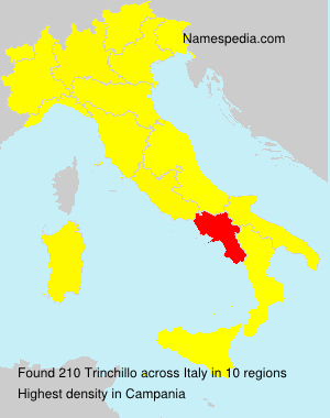 Surname Trinchillo in Italy Surname Trinchillo in Italy