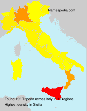 Surname Tripodo in Italy Surname Tripodo in Italy
