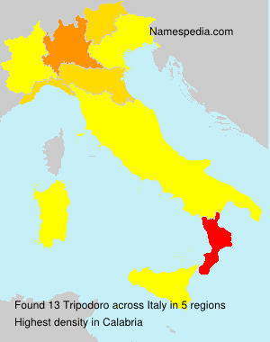 Surname Tripodoro in Italy Surname Tripodoro in Italy