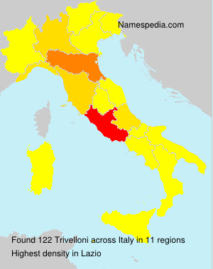 Surname Trivelloni in Italy Surname Trivelloni in Italy