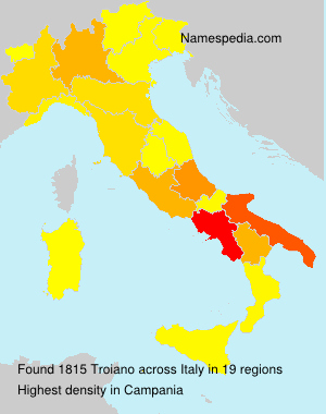 Surname Troiano in Italy Surname Troiano in Italy