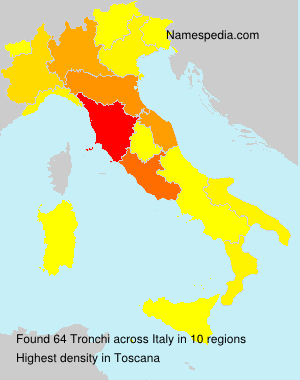 Surname Tronchi in Italy Surname Tronchi in Italy