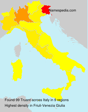 Surname Truant in Italy Surname Truant in Italy
