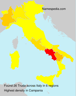 Surname Truda in Italy Surname Truda in Italy
