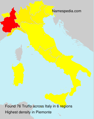 Surname Truffo in Italy Surname Truffo in Italy