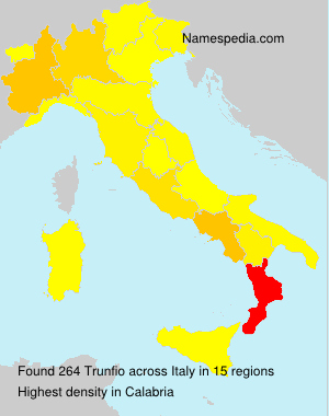 Surname Trunfio in Italy