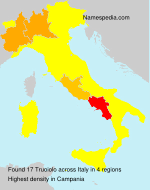 Surname Truoiolo in Italy Surname Truoiolo in Italy