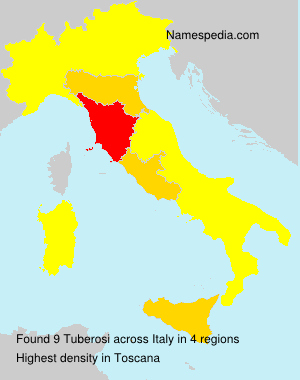 Surname Tuberosi in Italy Surname Tuberosi in Italy