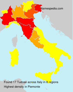 Surname Tudose in Italy Surname Tudose in Italy