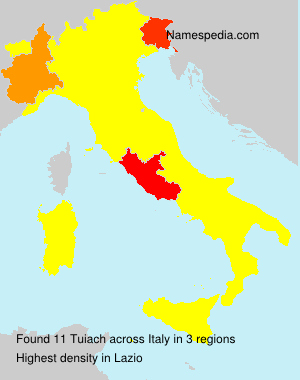 Surname Tuiach in Italy Surname Tuiach in Italy